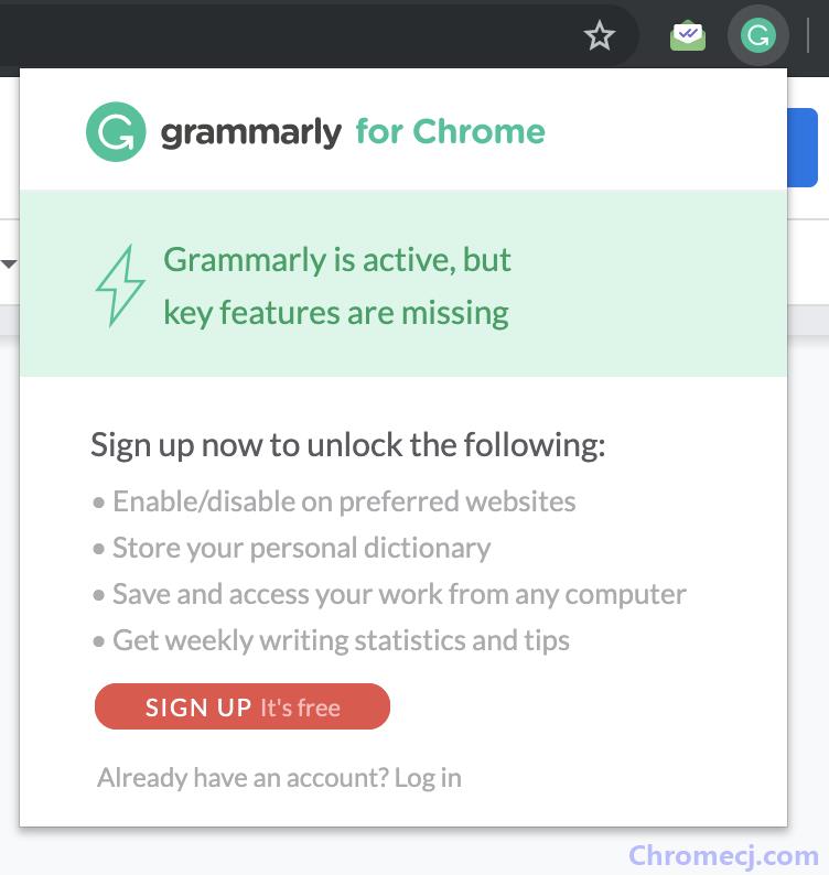 Grammarly for Chrome插件安装使用