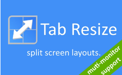 Tab Resize：浏览器屏幕分割插件