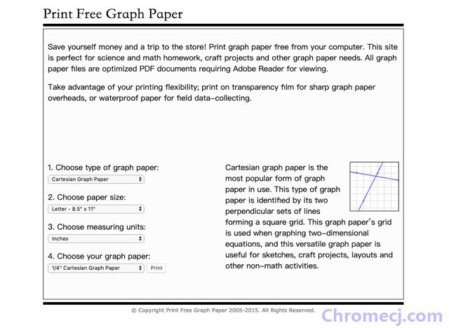 Print Free Graph Paper使用方法介绍