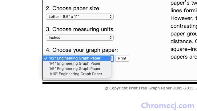 Print Free Graph Paper使用方法介绍