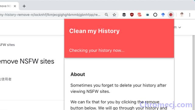 Clean My History 一键从浏览器历史记录移除 15000 个色情网站网址