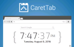 CaretTab - 新式可以显示时间和日期的标签