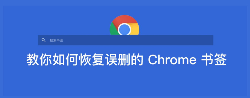 Chrome书签夹误删后如何恢复？手把手教你找回误删的书签夹