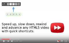 Video Speed Controller：给网页视频加个速