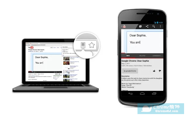 Chrome to Mobile把网页上的内容发送到手机