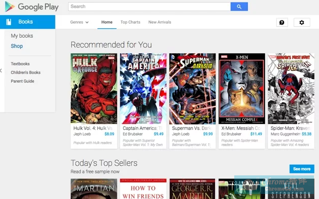 Google Play Books搜索书籍