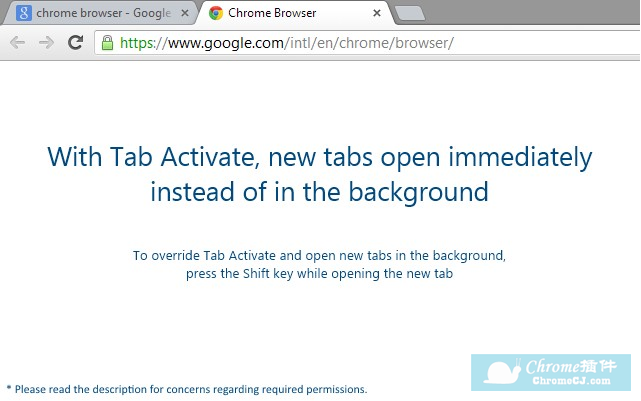 Tab Activate：立即激活新标签页