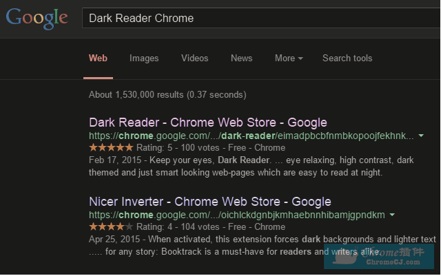 Dark Reader 让网页变成黑色背景 Chrome辅助功能插件 画夹插件网