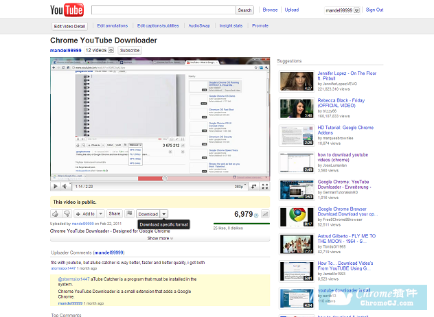 Youtube Downloader Chrome娱乐插件 画夹插件网