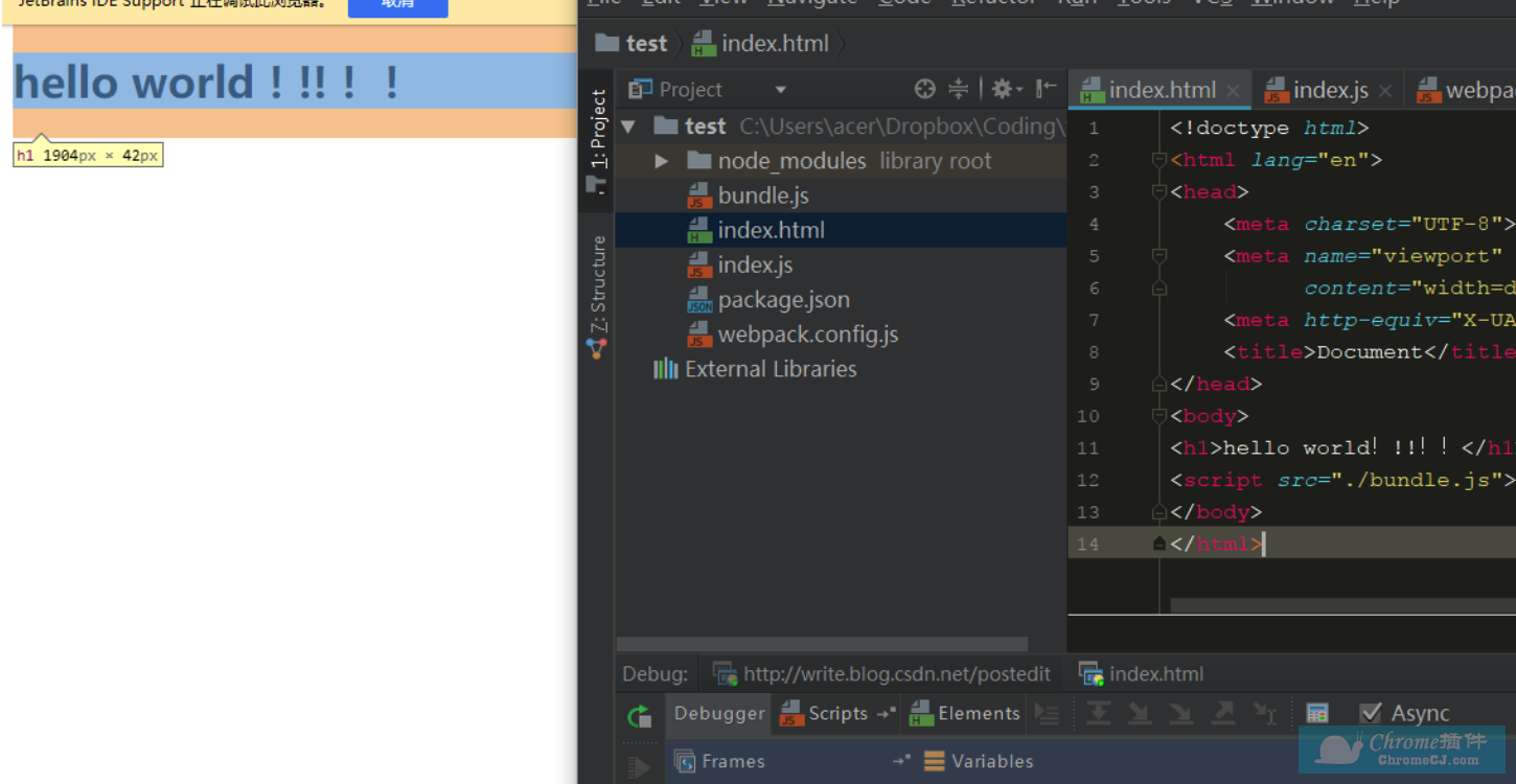 JetBrains IDE Support Chrome插件使用方法