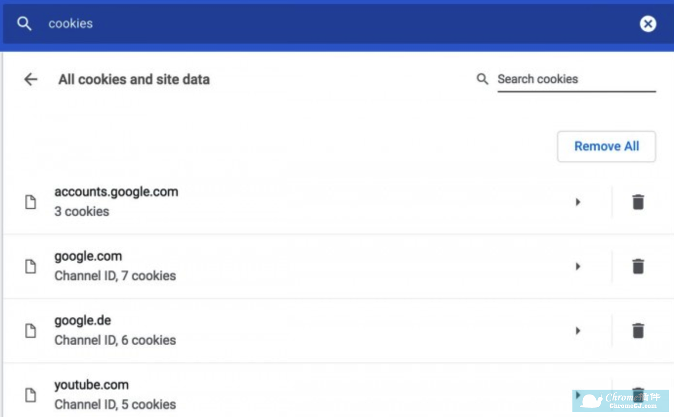 Chrome 69清空Cookies会保留Google的Cookies