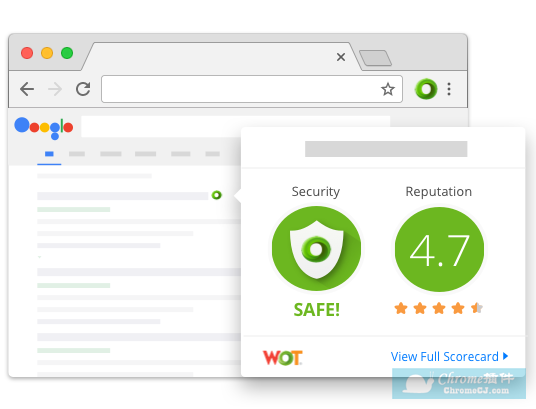 WOT: Web of Trust网站声誉评级记分卡