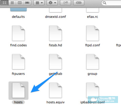 Mac中Hosts文件的位置及打开方式