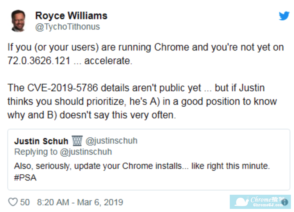 谷歌chrome浏览器严重漏洞请尽快升级浏览器版本