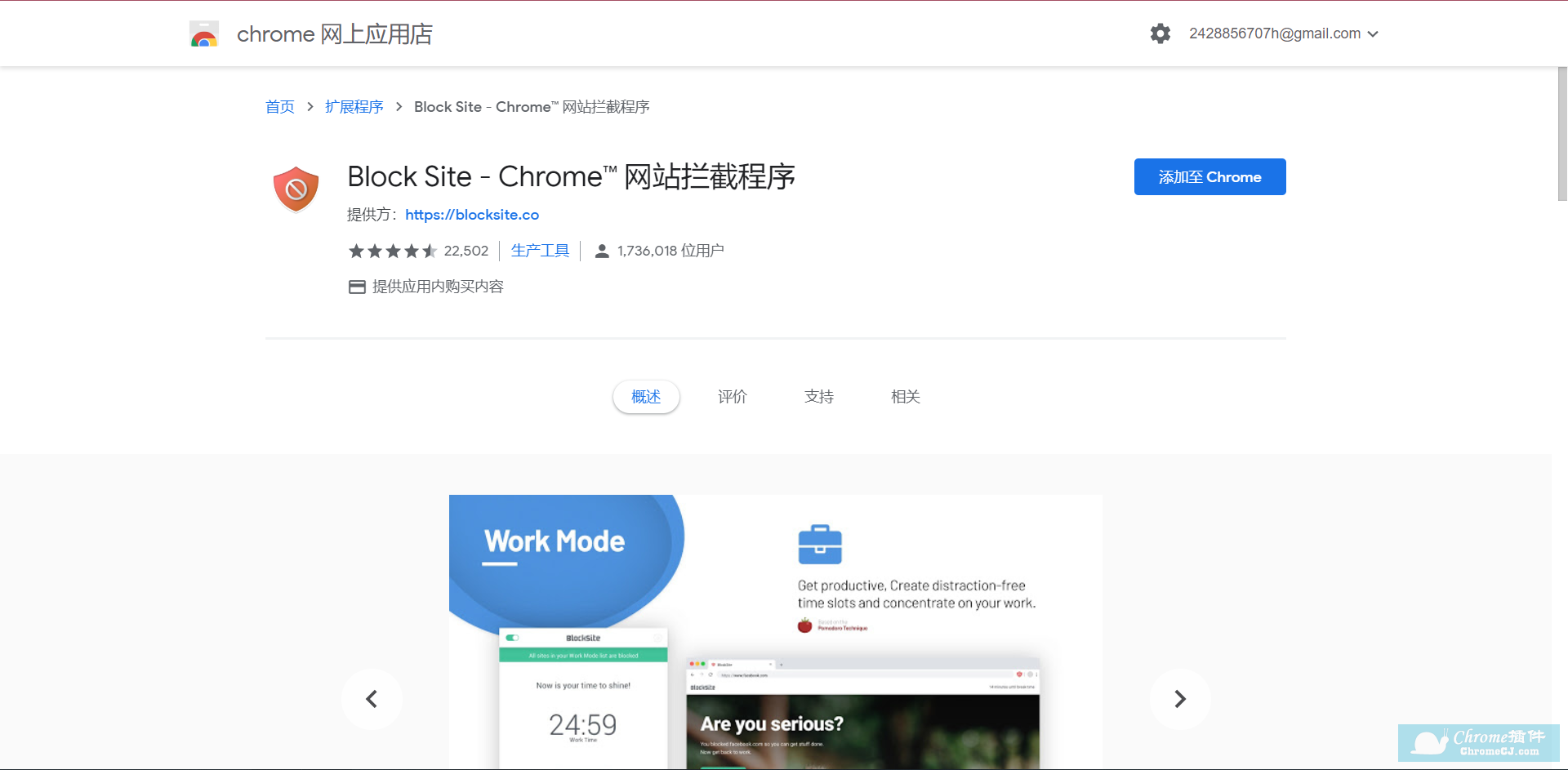 Block Site - Chrome™ 网站拦截程序