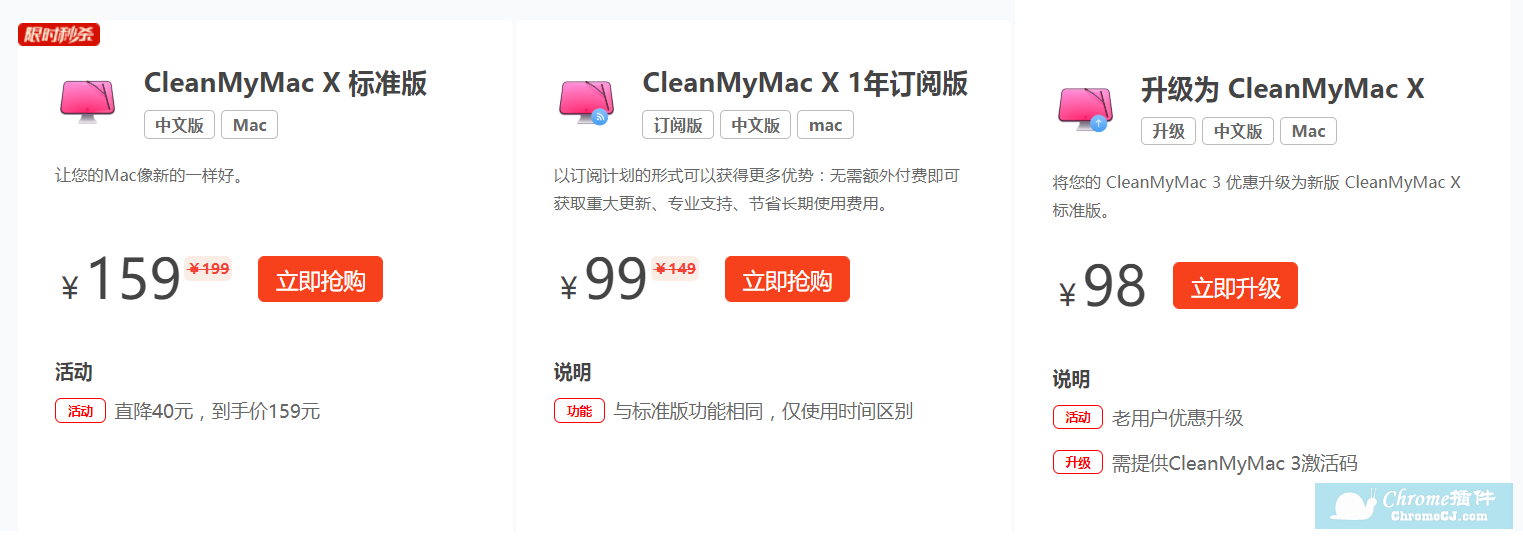 CleanMyMac X 软件价格