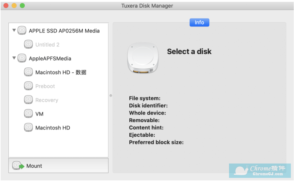 Tuxera NTFS对磁盘进行不同格式转换