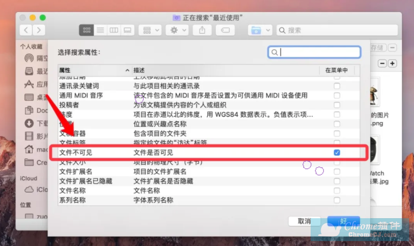 在Mac上搜索隐藏文件的方法